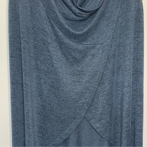 Olivia Sky Cardigan Sleeveless Dark Blue Open Front Lagenlook Maternity Large - Picture 3 of 12